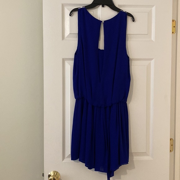 Alice + Olivia Royal Blue Silk Dress Tunic - Picture 4 of 4